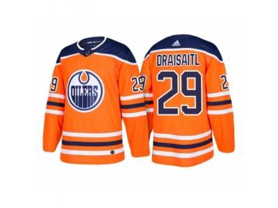 adidas Leon Draisaitl Edmonton Oilers #29 Orange 2018 New Season Team Home Jersey