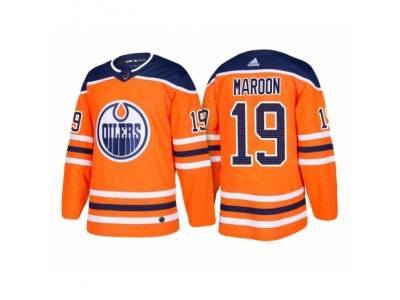adidas Patrick Maroon Edmonton Oilers #19 Orange 2018 New Season Team Home Jersey