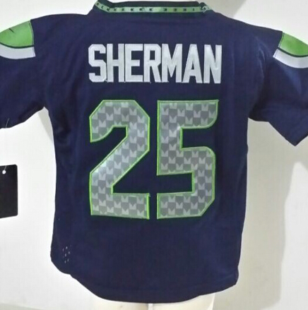 baby Nike Seattle Seahawks 25 Richard Sherman Blue NFL Jersey