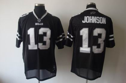buffalo bills #13 johnson full black color jersey