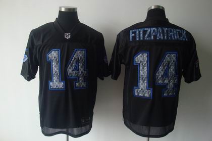 buffalo bills #14 fitzpatrick BLACK SIDELINE UNITED jersey
