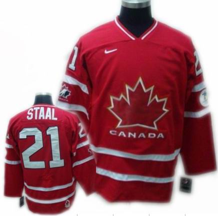 ice Hockey Team Canada 2010 Olympic Eric Staal Jersey 21# Red Jersey