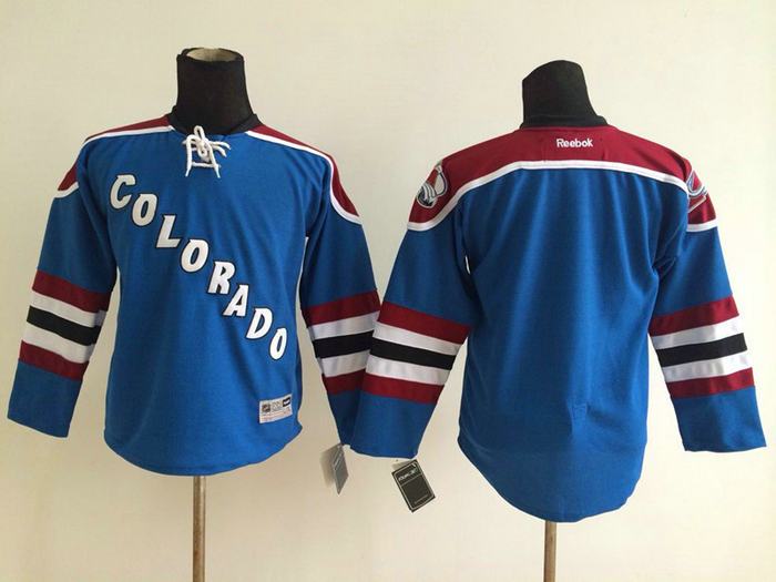 kid Colorado Avalanche blank blue NHL Jerseys
