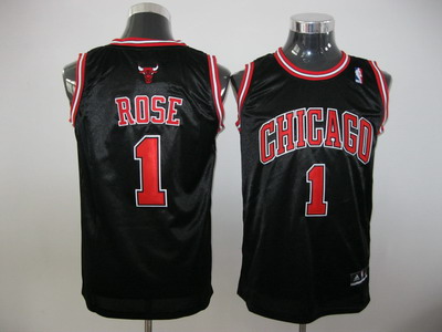 kids Chicago Bulls Swingman 1# Derek Rose jerseys black