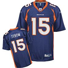 kids Denver Broncos #15 Tim Tebow Team Color blue Jersey