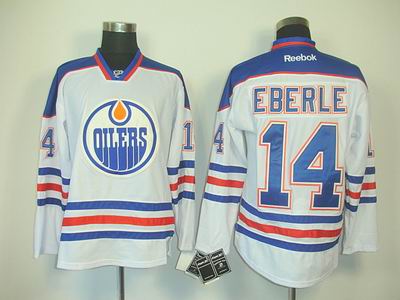 kids Edmonton Oilers #14 Jordan Eberle WHITE Jerseys