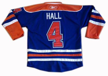 kids Edmonton Oilers #4 Taylor Hall LT Blue Jerseys