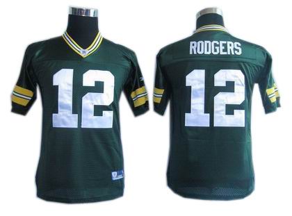 kids Green Bay Packers 12# Aaron Rodgers green