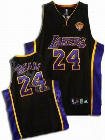 kids Los Angeles Lakers #24 Kobe Bryant Stitched Replithentic Black Jersey with 2010 Finals Jersey