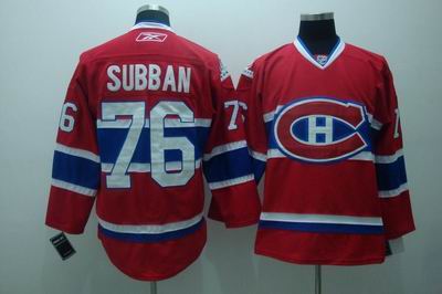 kids Montreal Canadiens #76 P.K. Subban red Jerseys