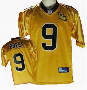 kids New Orleans Saints 9# Drew Brees golded