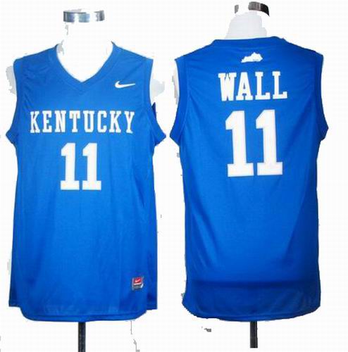 ncaa Kentucky Wildcats John Wall 11 Royal Blue College Basketball Jersey