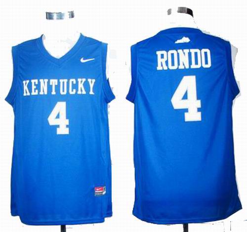 ncaa Kentucky Wildcats Rajon Rondo 4 Royal Blue College Basketball Jersey