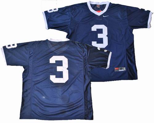 ncaa Penn State Nittany Lions #3Navy Blue College Football Jersey