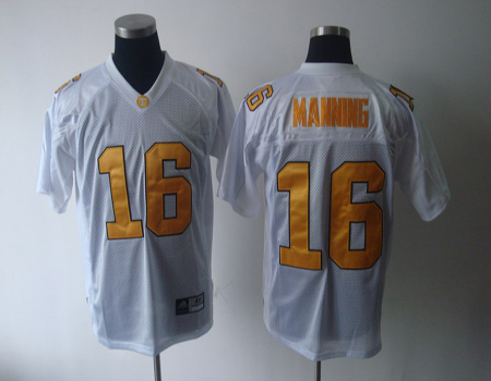 ncaa Tennessee Volunteers Adidas #16 Peyton Manning WHITE Jersey