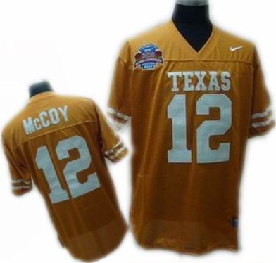 ncaa Texas Longhorns #12 Colt McCoy Orange   Jersey