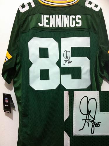 nike Green Bay Packers Greg Jennings #85 green elite signature jerseys