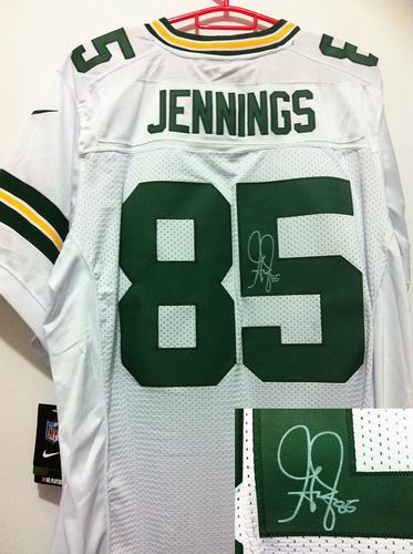 nike Green Bay Packers Greg Jennings #85 white elite signature jerseys