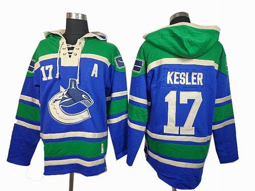 vancouver canucks #17 Ryan Kesler A patch  blue Hoody