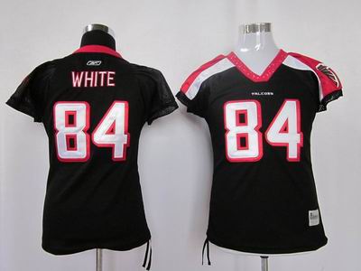 women Atlanta Falcons Roddy White  84# black Jersey