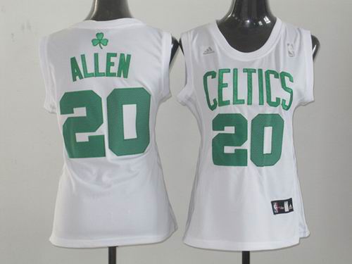 women Boston Celtics #20 Ray Allen white jerseys