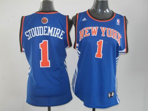 women NY Knicks #1 Amare Stoudemire blue  jerseys