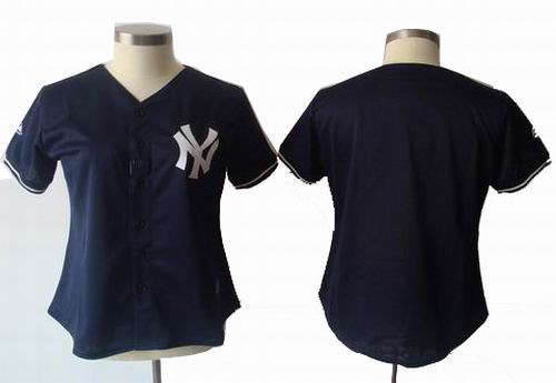 women New York Yankees blank balck jerseys