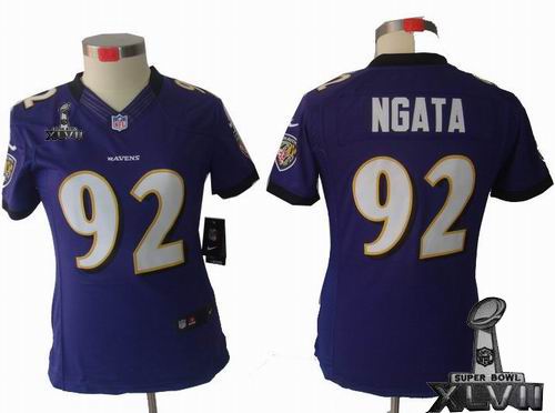 women Nike Baltimore Ravens #92 Haloti Ngata purple limited 2013 Super Bowl XLVII Jersey