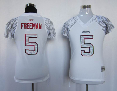 women Tampa Bay Buccaneers #5 freeman white zebra jersey
