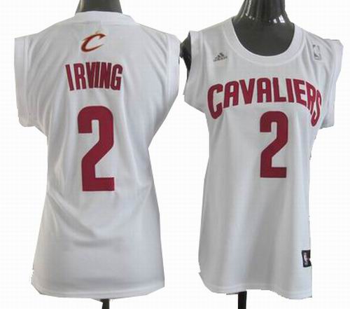 women cleveland Cavaliers 2# Kyrie Irving White jerseys