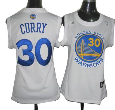 women golden State Warriors #30 Stephen Curry Home Jersey white