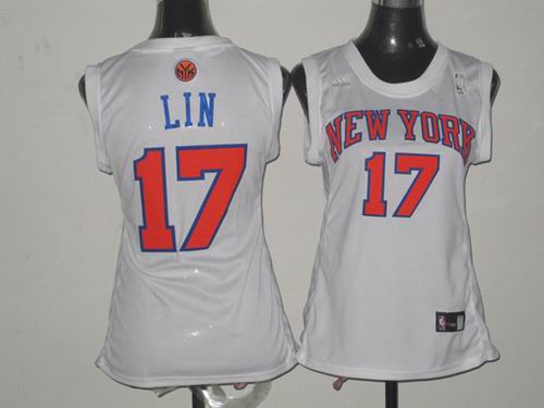 women new york knicks #17 jeremy lin white jerseys