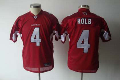 youth Arizona Cardinals 4# Kevin Kolb red Team Color Jersey