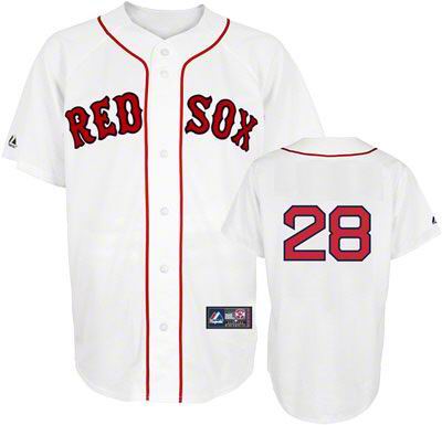 youth Boston Red Sox #28 Adrian Gonzalez Jersey white