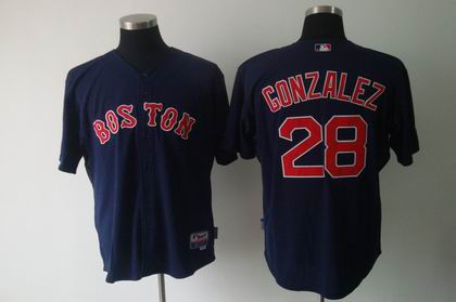 youth Boston Red Sox #28 Adrian Gonzalez d.k blue Jersey