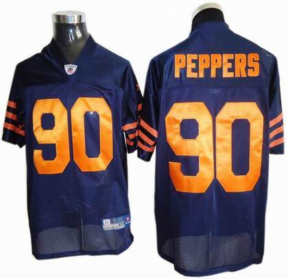 youth Chicago Bears #90 Julius Peppers Jerseys blue orange number