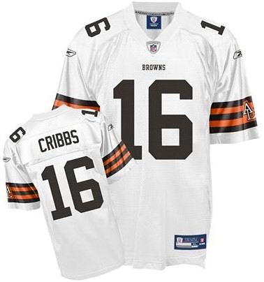 youth Cleveland Browns #16 Joshua Cribbs jersey white