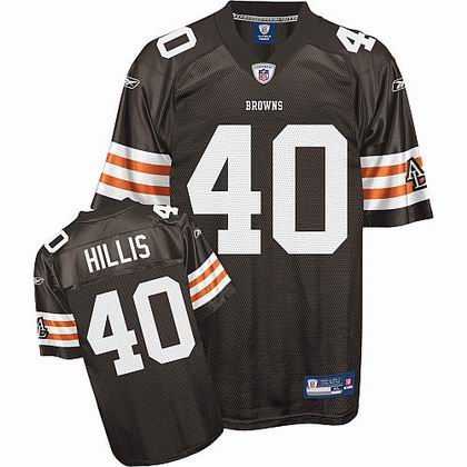 youth Cleveland Browns #40 Peyton Hillis Team Color Jersey Brown