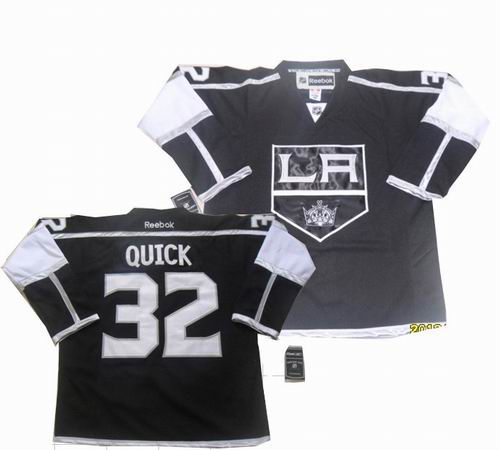 youth Los Angeles kings #32 Jonathan Quick Black Jersey