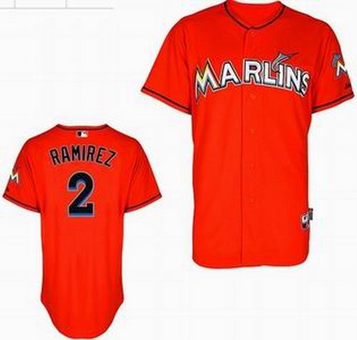 youth Miami Marlins #2 Hanley Ramirez orange jerseys