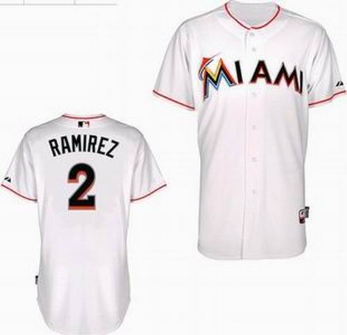youth Miami Marlins #2 Hanley Ramirez white jerseys