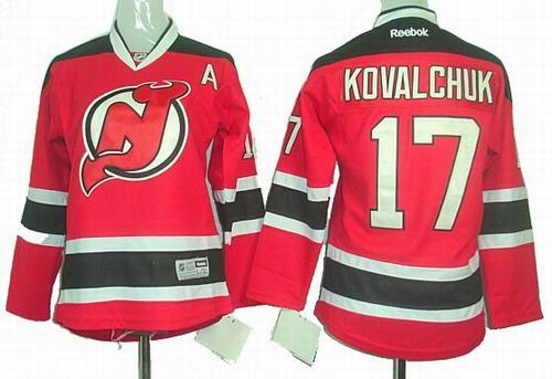 youth New Jersey Devils #17 Ilya Kovalchuk red Jersey