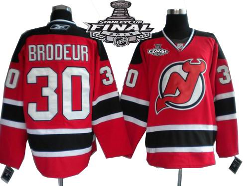 youth New Jersey Devils #30 Martin Brodeur Red 2012 Stanley cup jerseys