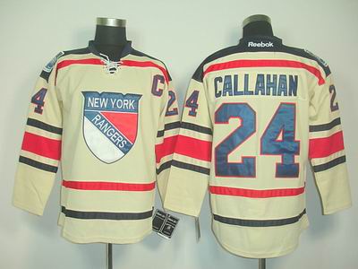 youth New York Rangers #24 Ryan Callahan cream 2012 winter classic Jersey