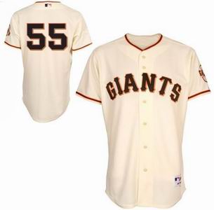 youth San Francisco Giants Authentic #55 Tim Lincecum Home Jerseys cream