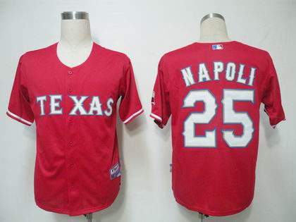 youth Texas Rangers 25 Napoli Red Cool Base Jerseys