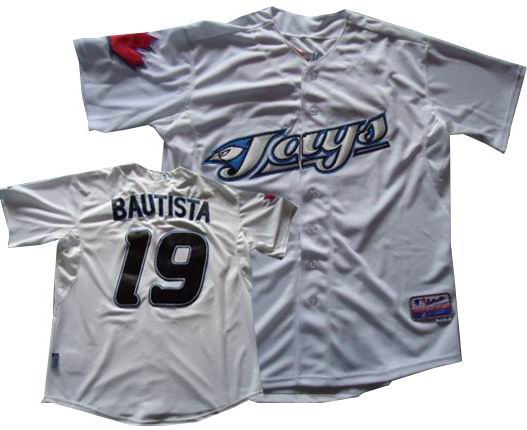 youth Toronto Blue Jays #19 Jose Bautista jerseys white