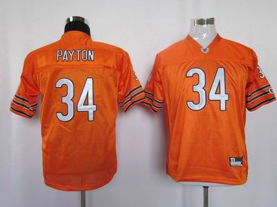 youth chicago bears #34 payton orange color jersey