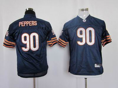 youth chicago bears #90 peppers  blue color jersey