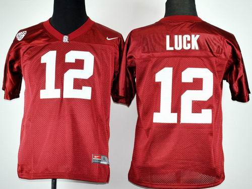 youth ncaa Stanford Cardinal Andrew Luck 12 Red College Football Jersey
